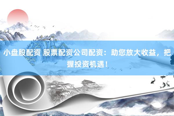 小盘股配资 股票配资公司配资：助您放大收益，把握投资机遇！