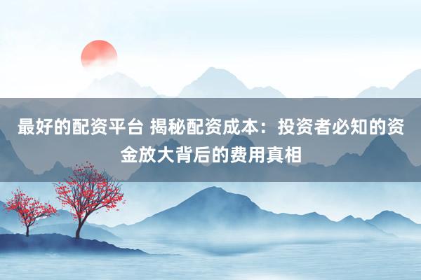 最好的配资平台 揭秘配资成本：投资者必知的资金放大背后的费用真相
