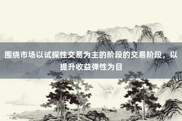 围绕市场以试探性交易为主的阶段的交易阶段，以提升收益弹性为目