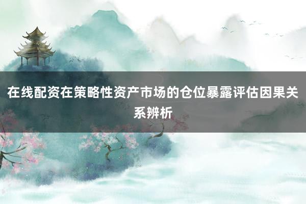 在线配资在策略性资产市场的仓位暴露评估因果关系辨析