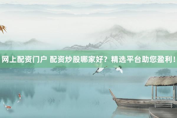 网上配资门户 配资炒股哪家好？精选平台助您盈利！